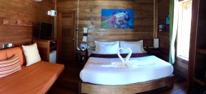 Beachfront room $129/nt