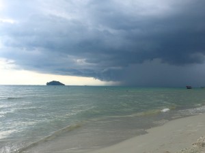 Storm cloud over Otres Beach