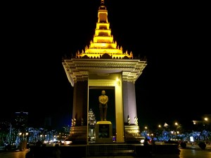  King Father Norodom Sihanouk statue in Phnom Penh