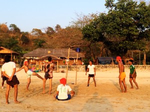 A local game of Chinlone 