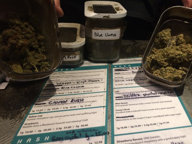 Marijuana & Marijuana menu