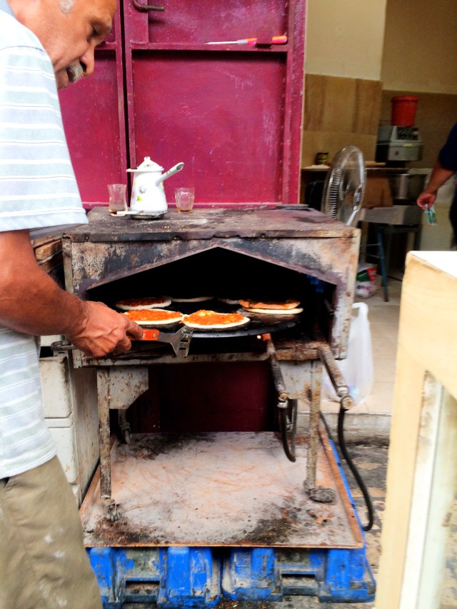Mini Pizzas at Turkish Bazaar